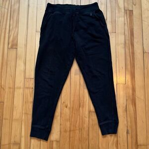 All Saints Black Cotton Joggers Sweatpants Mens Medium M Raven Sweatpant